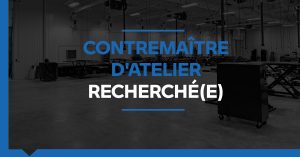 emploi contremaître d'atelier